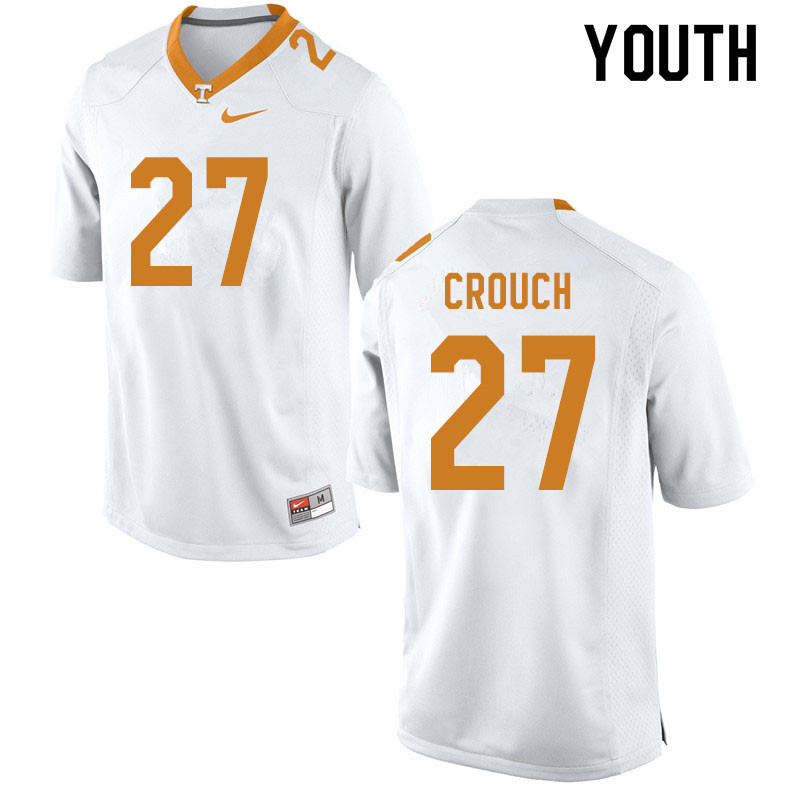 Youth #27 Quavaris Crouch Tennessee Volunteers College Football Jerseys Sale-White